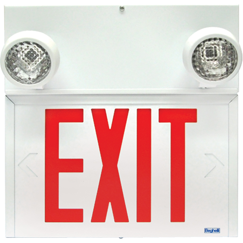 Stella Combination Signs - Exit, LED, Hardwired, 12-1/8" L x 12-1/2" W, English PB Rental Co. Ltd.