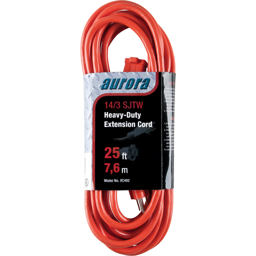 Vinyl Extension Cord, Outdoor, SJTW, 14/3 AWG, 15 A, 25' PB Rental Co. Ltd.