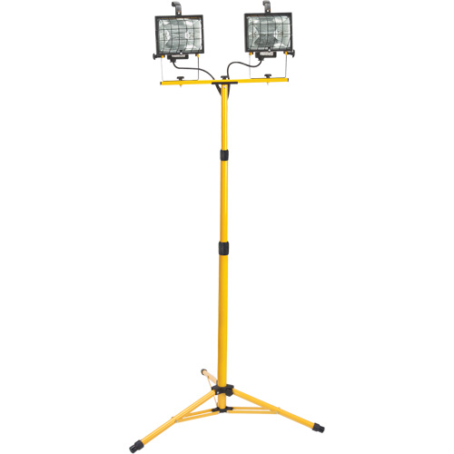 Twin-Head Work Light, Halogen, 500 W, 16000 Lumens, Steel Housing PB Rental Co. Ltd.