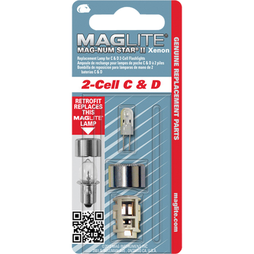 Ampoule de rechange pour lampe de poche &agrave; 2 piles C & D PB Rental Co. Ltd.