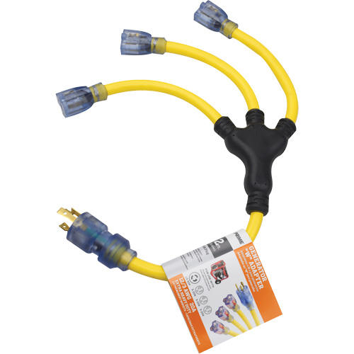 Adaptateurs pour g&eacute;n&eacute;ratrice, Ext&eacute;rieur, STOW, AWG 12/3, 30 A, 3 prise(s), 2' PB Rental Co. Ltd.