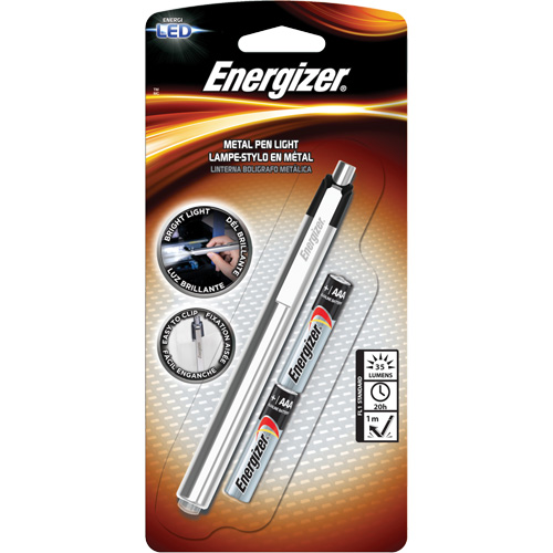 Pen Light, LED, 35 Lumens, Aluminum Body, AAA Batteries, Included PB Rental Co. Ltd.