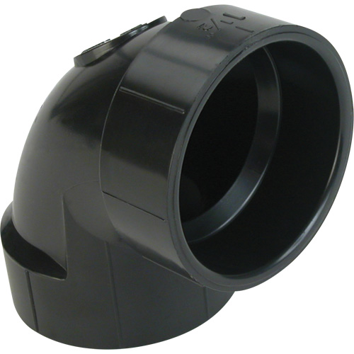 Raccord coude 90° &agrave; grand rayon, Noeud x noeud, Plastique, 1-1/2" PB Rental Co. Ltd.