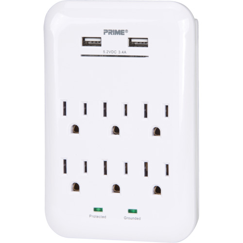 Prime&reg; USB Charger with Surge Protector PB Rental Co. Ltd.