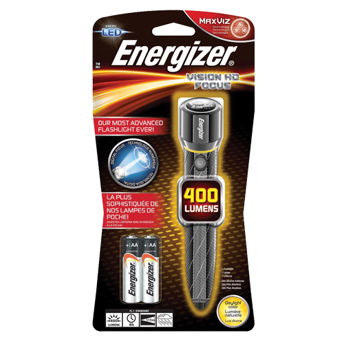 Vision HD Flashlight, LED, 400 Lumens, AA Batteries PB Rental Co. Ltd.