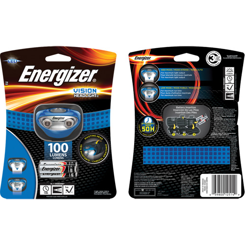 Vision Headlamp, LED, 100 Lumens, 10 Hrs. Run Time, AAA Batteries PB Rental Co. Ltd.