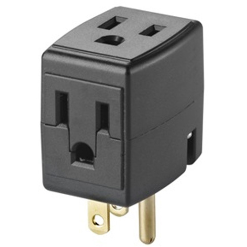 Cube triple mis &agrave; la terre, 3 Prise(s), Aucune, 15 A, 1875 W, 125 V PB Rental Co. Ltd.