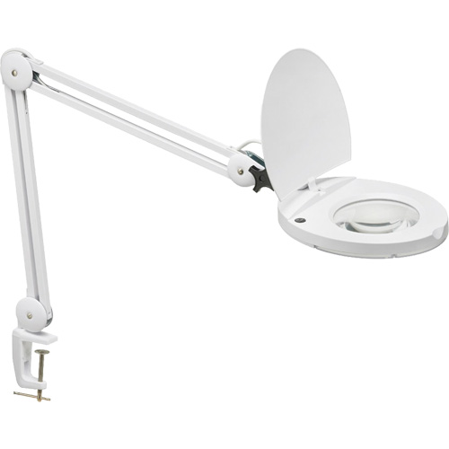 LED Magnifier with A-Bracket, 3 Diopter, LED Light, 47" Arm, C-Clamp, White PB Rental Co. Ltd.