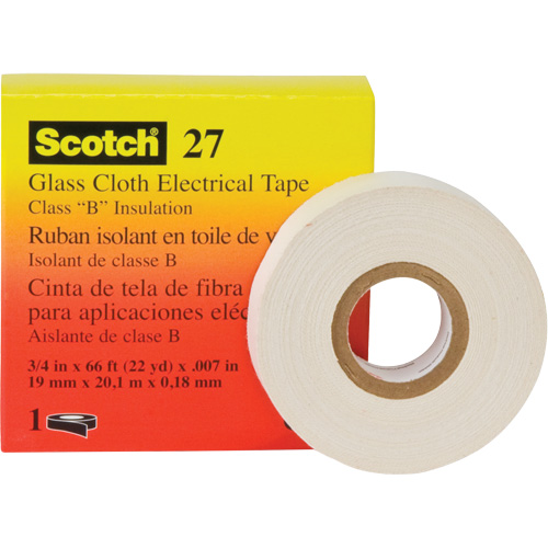 Ruban isolant en toile de verre 27 Scotch, 12 mm (1/2") la x 20 m (66') lo PB Rental Co. Ltd.