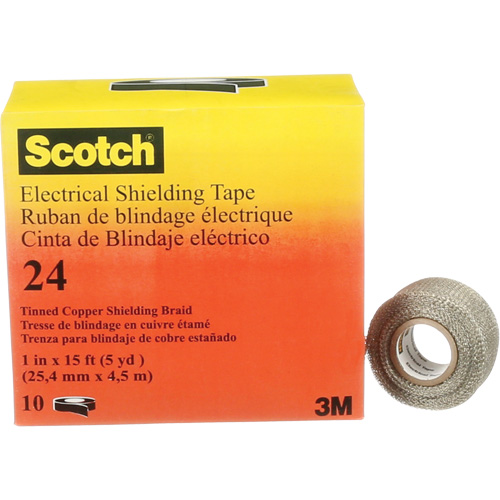 Ruban isolant de blindage Scotch, 25,4 mm (1") x 4,6 m (15'), Noir, 16 mils PB Rental Co. Ltd.