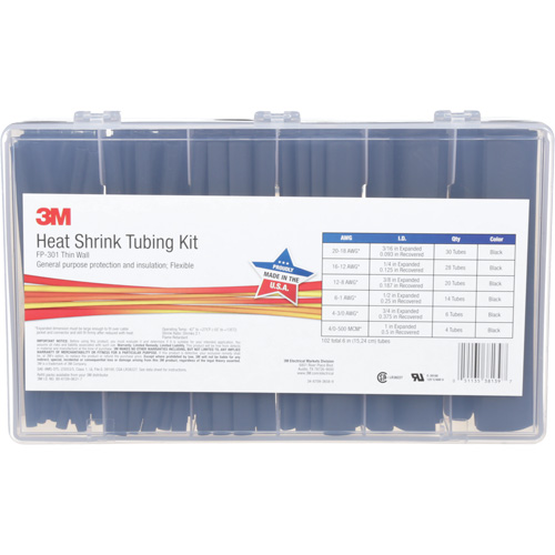 Tube thermor&eacute;tractable, Paroi mince, 6", 1" (2,54cm) - 0,1875" (0,48cm) PB Rental Co. Ltd.