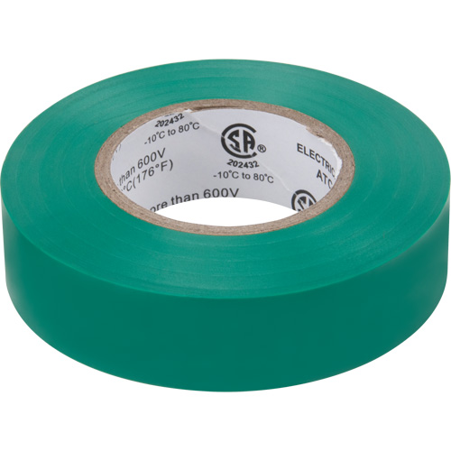 Electrical Tape, 19 mm (3/4") x 18 M (60'), Green, 7 mils PB Rental Co. Ltd.