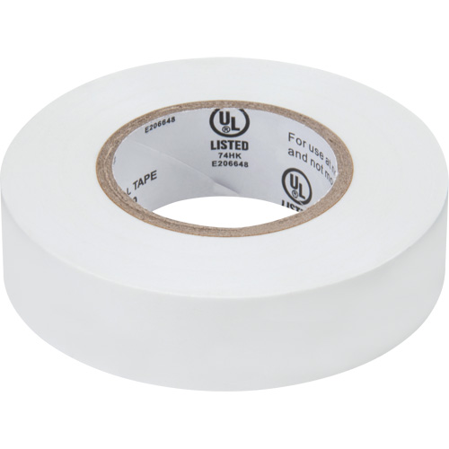 Ruban isolant, 19 mm (3/4") x 18 m (60'), Blanc, 7 mils PB Rental Co. Ltd.