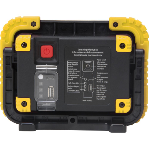 Portable Work Light, LED, 10 W, 1000 Lumens, Plastic Housing PB Rental Co. Ltd.