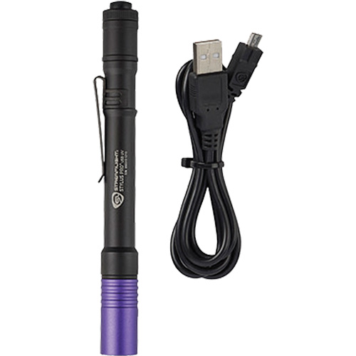 Lampe stylo UV avec port de recharge micro USB Stylus Pro, DEL, Corps en Aluminium, piles Rechargeable, Compris PB Rental Co. Ltd.