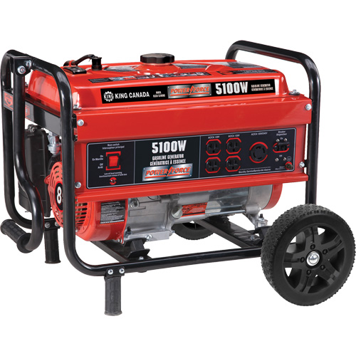 Generator with Wheel Kit, 5100 W Surge, 4000 W Rated, 120 V/240 V, 15 L Tank PB Rental Co. Ltd.