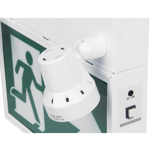 Running Man Sign with Security Lights, LED, Battery Operated/Hardwired, 12-1/10" L x 11" W, Pictogram PB Rental Co. Ltd.