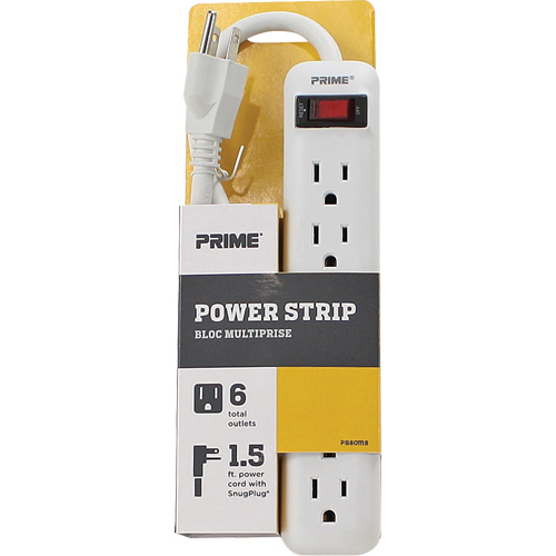 Power Strip, 6 Outlet(s), 1-1/2', 15 A, 1875 W, 125 V PB Rental Co. Ltd.