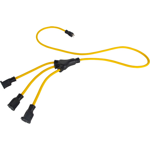 Adaptateur d'alimentation de style W, Ext&eacute;rieur, STOW, AWG 12/3, 15 A, 3 prise(s), 2' PB Rental Co. Ltd.