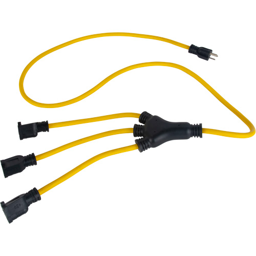 Adaptateur d'alimentation de style W, Ext&eacute;rieur, STOW, AWG 12/3, 15 A, 3 prise(s), 2' PB Rental Co. Ltd.