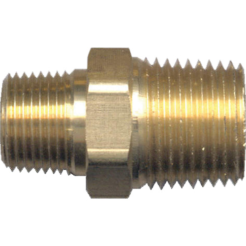 Mamelon de r&eacute;duction hexagonal, Laiton, 1/2" x 3/8", NPT x NPT PB Rental Co. Ltd.
