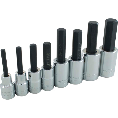 Hex Head SAE Socket Set, Hex, 1/2" Drive, 8 Pcs PB Rental Co. Ltd.