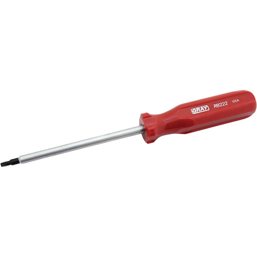 Extra-Long Square Recess Screwdriver, #2 Tip, Round, 10-1/4" L, Cushion Grip Handle PB Rental Co. Ltd.