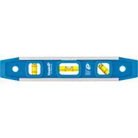 Torpedo Level, 9" L, Aluminum, 3 Vials, Magnetic PB Rental Co. Ltd.