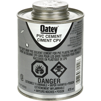 PVC Heavy-Duty Cement, 473 ml, Brush-Top Can, Grey PB Rental Co. Ltd.