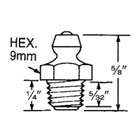 Raccord, Filetage de 8 mm PB Rental Co. Ltd.