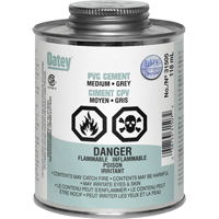 PVC Cement, 0.250 lbs, Brush-Top Can, Grey PB Rental Co. Ltd.