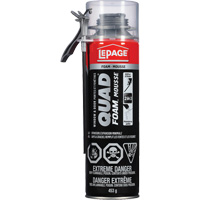 Mousse d'installation de portes & fen&ecirc;tres Quad Mousse, Canette a&eacute;rosol, Havane PB Rental Co. Ltd.