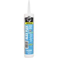 Scellant de silicone, acrylique et latex de qualit&eacute; sup&eacute;rieure pour moulures et garnitures Alex Flex, 300 ml, Cartouche, Blanc PB Rental Co. Ltd.