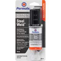 Colle &eacute;poxyde Steel Weld, 25 ml, Seringue, Deux composants, Gris PB Rental Co. Ltd.
