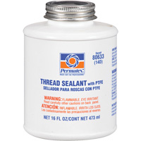 Scellant pour filetage avec PTFE, Canette &agrave; dessus brosse, 473 ml, -54° C - 149° C/-65° F - 300° F PB Rental Co. Ltd.