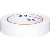 Ruban en vinyle pour travaux g&eacute;n&eacute;raux 764, 25,4 mm (1") la x 32,9 m (108') lo, 5 mils, Blanc PB Rental Co. Ltd.
