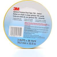 764 General-Purpose Vinyl Tape, 76 mm (3") W x 32.9 m (108') L, 5 mils, Yellow PB Rental Co. Ltd.