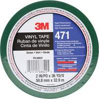 471 Vinyl Tape, 50.8 mm (2") W x 32.9 m (108') L, 5.2 mils, Green PB Rental Co. Ltd.