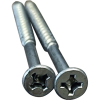 Phillips/Square Particle Board Screw, #8 x 3" L, Plain PB Rental Co. Ltd.