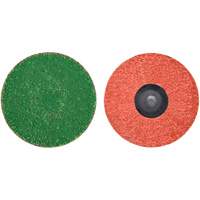Disque de toile &agrave; changement rapide Zirc Plus, 3" dia., Grain 120, Alumine de zirconium PB Rental Co. Ltd.