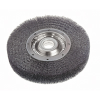 Crimped Wire Wheel Brushes - Wide Face, 6" Dia., 0.0118" Fill, 2" Arbor PB Rental Co. Ltd.
