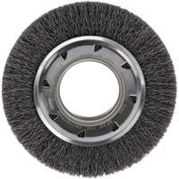 Crimped Wire Wheel Brush - Medium Face, 4-1/4" Dia., 0.012 Fill, 2" Arbor PB Rental Co. Ltd.