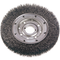 Crimped Wire Wheel Brushes - Narrow Face, 8" Dia., 0.014" Fill, 1-1/4" Arbor PB Rental Co. Ltd.