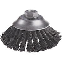 Knot Wire Cup Brushes - Flared Cup Brush, 6" Dia., 0.02" Fill, 5/8"-11 Arbor, Steel PB Rental Co. Ltd.
