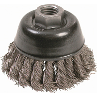 Knot Wire Cup Brushes - High Speed Small Grinder, 2-3/4" Dia. x 5/8"-11 Arbor PB Rental Co. Ltd.