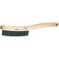Curved Handle Scratch Brushes, Steel, 3 x 19 Wire Rows, 13-11/16" Long PB Rental Co. Ltd.