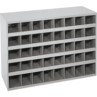Armoires pour bacs de rangement en acier, 33-3/4" la x 12" p x 23-7/8" h, Gris PB Rental Co. Ltd.