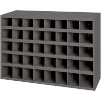 Steel Storage Bin Cabinet, 33-3/4" W x 8-1/2" D x 22-1/4" H, Grey PB Rental Co. Ltd.