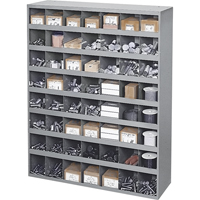 Steel Storage Bin Cabinet, 33-3/4" W x 12" D x 42" H, Grey PB Rental Co. Ltd.