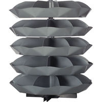 Rotabin&reg; Storage Units, 625 lbs. Capacity per Level, 5 Level, 56" H x 44" Dia. PB Rental Co. Ltd.